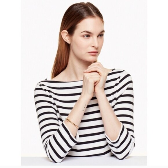 Kate Spade Gold Sailors Knot Hinge Bangle Bracelet Womens Gold Plated Metal NEW - Picture 6 of 6